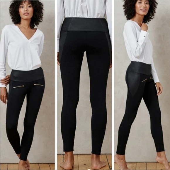 Aday Through it Higher Leggings with Zippered Pockets - Picture 1 of 8